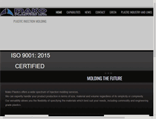 Tablet Screenshot of makoplastics.com